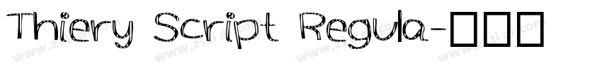 Thiery Script Regula字体转换